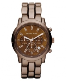 An invigorating timepiece in espresso shades from the always on-trend Michael Kors. An invigorating timepiece in espresso shades from the always on-trend Michael Kors.