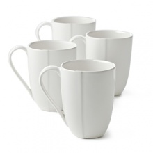 Borrowing from nature, these porcelain mugs have a highly glossed surface and unusual contours, creating an interesting silhouette - a DVF signature - on the table. Borrowing from nature, these porcelain mugs have a highly glossed surface and unusual contours, creating an interesting silhouette - a DVF signature - on the table.