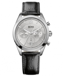 A handsome casual watch design, deliberately crafted by Hugo Boss. A handsome casual watch design, deliberately crafted by Hugo Boss.