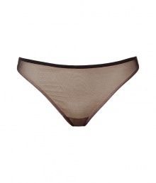 Ultra-chic black and nude tulle thong from Chantal Thomass - Turn up the heat in the boudoir with this feminine thong - Super seductive look with a classic and comfortable fit Ultra-chic black and nude tulle thong from Chantal Thomass - Turn up the heat in the boudoir with this feminine thong - Super seductive look with a classic and comfortable fit