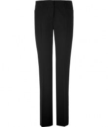 Add a sophisticated kick to your workweek ensembles with these streamlined trousers from Steffen Schraut - Flat front, belt loops, slit pockets, back welt pockets with buttons, straight leg with crease details, slim fit - Pair with a tie-neck silk blouse, a fitted blazer, and classic pumps Add a sophisticated kick to your workweek ensembles with these streamlined trousers from Steffen Schraut - Flat front, belt loops, slit pockets, back welt pockets with buttons, straight leg with crease details, slim fit - Pair with a tie-neck silk blouse, a fitted blazer, and classic pumps