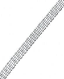 Punctuate your style. Giani Bernini's polished dot-dash link bracelet is a timeless accent for your collection. Set in sterling silver. Approximate length: 7-1/8 inches. Approximate width: 1/4 inch. Punctuate your style. Giani Bernini's polished dot-dash link bracelet is a timeless accent for your collection. Set in sterling silver. Approximate length: 7-1/8 inches. Approximate width: 1/4 inch.