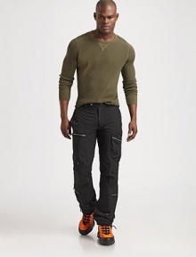 Designed in a thermal waffle-knit from super-soft cotton, this long-sleeved pullover is perfect for both casual lounging and active performances. Ribbed crew neckline with a sewn V-shaped insetRibbed cuffs and hemRLX nameplate accents the hemCottonMachine washImported Designed in a thermal waffle-knit from super-soft cotton, this long-sleeved pullover is perfect for both casual lounging and active performances. Ribbed crew neckline with a sewn V-shaped insetRibbed cuffs and hemRLX nameplate accents the hemCottonMachine washImported