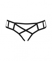 Sultry and exquisitely sexy with its black silk cage straps, Kiki de Montparnasses cut-out panties makes for a seriously saucy statement - Allover cut-out straps - Wear with the matching bra for red hot heat Sultry and exquisitely sexy with its black silk cage straps, Kiki de Montparnasses cut-out panties makes for a seriously saucy statement - Allover cut-out straps - Wear with the matching bra for red hot heat