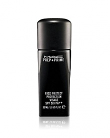 A skin-protecting cream with SPF 50. Applies under makeup to prime the skin for the sun. Featherweight, fast-absorbing, oil-free, invisible. Will not affect the look, texture or long-wear integrity of your makeup. Specially formulated with oil-absorbing powder, helps prevent oil breakthrough. Provides high-level broad spectrum sun protection. Worn daily helps guard the skin against discolouration, premature aging, dryness and other effects of sun exposure. Suitable for all skins. A skin-protecting cream with SPF 50. Applies under makeup to prime the skin for the sun. Featherweight, fast-absorbing, oil-free, invisible. Will not affect the look, texture or long-wear integrity of your makeup. Specially formulated with oil-absorbing powder, helps prevent oil breakthrough. Provides high-level broad spectrum sun protection. Worn daily helps guard the skin against discolouration, premature aging, dryness and other effects of sun exposure. Suitable for all skins.