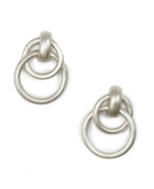 Mix it up with twisted hoops, from Jones New York. Crafted from silver-plated mixed metal. Approximate drop: 3/4 inch. Mix it up with twisted hoops, from Jones New York. Crafted from silver-plated mixed metal. Approximate drop: 3/4 inch.