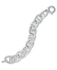 Effortlessly stylish. Giani Bernini's polished sterling silver link bracelet is a must have for every girl's collection. Approximate length: 8 inches. Effortlessly stylish. Giani Bernini's polished sterling silver link bracelet is a must have for every girl's collection. Approximate length: 8 inches.