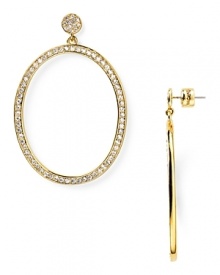 For glamour girls with gypsy flair, MICHAEL Michael Kors' crystal-encrusted hoops are in the cards. The sinuous sparklers flaunt full-on bohemian allure with flowing maxi skirts and suede booties. For glamour girls with gypsy flair, MICHAEL Michael Kors' crystal-encrusted hoops are in the cards. The sinuous sparklers flaunt full-on bohemian allure with flowing maxi skirts and suede booties.