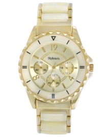 Lend a chic look to your everyday wear with this lightly-hued watch from Style&co. Lend a chic look to your everyday wear with this lightly-hued watch from Style&co.