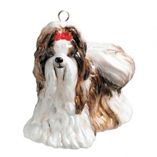 A lovely gift for any Shih Tzu owner, the Pet Set dog ornaments from Joy to the World are endorsed by Betty White to benefit Morris Animal Foundation. Each hand painted ornament is packed individually in its own black lacquered box. A lovely gift for any Shih Tzu owner, the Pet Set dog ornaments from Joy to the World are endorsed by Betty White to benefit Morris Animal Foundation. Each hand painted ornament is packed individually in its own black lacquered box.