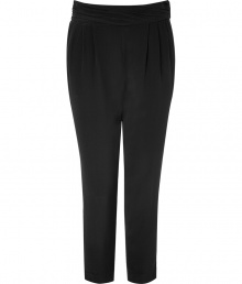 Get the look of the moment in these cropped and pleated pants from Faith Connexion - Wide waistband, pleated front, front pockets, concealed side zip closure, cropped fit, relaxed silhouette - Style with a long sleeve tee, an oversized sweater vest, and lace-up wedge booties Get the look of the moment in these cropped and pleated pants from Faith Connexion - Wide waistband, pleated front, front pockets, concealed side zip closure, cropped fit, relaxed silhouette - Style with a long sleeve tee, an oversized sweater vest, and lace-up wedge booties
