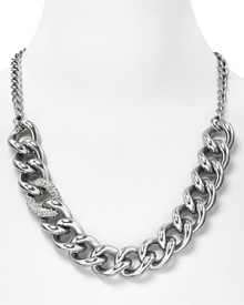 This is a classic accessory that no jewel box should be missing. Cast in aluminum with inset rhinestones, this necklace from Juicy Couture is ready to hit the links. This is a classic accessory that no jewel box should be missing. Cast in aluminum with inset rhinestones, this necklace from Juicy Couture is ready to hit the links.