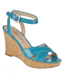 Leave them yearning for more. Franco Sarto's Crave wedge sandals are super cute with a wedge heel that's the perfect height for summer strolls through the park. Leave them yearning for more. Franco Sarto's Crave wedge sandals are super cute with a wedge heel that's the perfect height for summer strolls through the park.