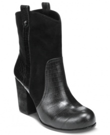 The perfect combo of wild west and urban chic. The Bennies booties by Vince Camuto slip on easily for a laid-back look with uptown attitude. The perfect combo of wild west and urban chic. The Bennies booties by Vince Camuto slip on easily for a laid-back look with uptown attitude.