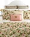 Graceful florals in perennial shades of green and blush pink evoke the tranquility of the English countryside in Lauren Ralph Lauren's Yorkshire Rose comforter. Woven of pure cotton. (Clearance)