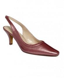 The Benedict slingback pumps from Karen Scott are the perfect career shoe: comfortable, practical and stylish all at once.