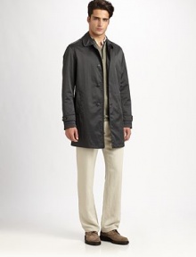 Lightweight trouser tailored in a superior blend of silk and linen for the perfect blend of luxury and leisure.Flat-front styleSide slash, back flap pocketsFront coin pocketInseam, about 3456% silk/44% linenDry cleanImported Lightweight trouser tailored in a superior blend of silk and linen for the perfect blend of luxury and leisure.Flat-front styleSide slash, back flap pocketsFront coin pocketInseam, about 3456% silk/44% linenDry cleanImported