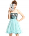 Get voted best dressed in this twirly confection of sequins and tulle -- a.k.a. the cutest party dress ever! From Speechless.