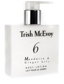 The feeling after a crisp, energetic walk inspired Trish McEvoy to create #6 Mandarin and Ginger Lily, a powerful mingling of mandarin and lily. 5 oz. The feeling after a crisp, energetic walk inspired Trish McEvoy to create #6 Mandarin and Ginger Lily, a powerful mingling of mandarin and lily. 5 oz.
