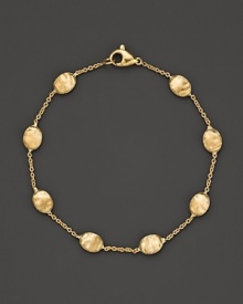 From the Siviglia collection, a bracelet with medium-sized beads, designed by Marco Bicego. From the Siviglia collection, a bracelet with medium-sized beads, designed by Marco Bicego.