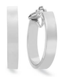 A classic silhouette that finishes an elegant look. These hoop earrings from Lauren Ralph Lauren shine with a smooth finish. Clip-on backing for non-pierced ears. Crafted in smooth silver tone mixed metal. Approximate diameter: 1 inch. A classic silhouette that finishes an elegant look. These hoop earrings from Lauren Ralph Lauren shine with a smooth finish. Clip-on backing for non-pierced ears. Crafted in smooth silver tone mixed metal. Approximate diameter: 1 inch.