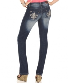 Feed your denim addiction with this bootcut style from Do Denim that features cool fade effects and a rad back pocket design! Feed your denim addiction with this bootcut style from Do Denim that features cool fade effects and a rad back pocket design!