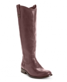 The Frye Melissa Button Boots are little bit equestrian, a little bit western and all fab with their sleek leather upper, pull tabs and enduring style. The Frye Melissa Button Boots are little bit equestrian, a little bit western and all fab with their sleek leather upper, pull tabs and enduring style.