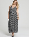 VINCE CAMUTO Plus Size Striped Maxi Dress
