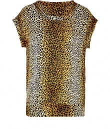 Stylish top in fine, pure silk - Eye-catching leopard motif in rich shades of brown and gold - Incredibly soft, lightweight material drapes beautifully - Straight yet relaxed silhouette is easy and on-trend - Oversize, short sleeves and loose, round neck - Hem hangs slightly longer in the back - Versatile and chic, easily dressed up or down - Pair with a jacket, pencil skirt and platform pumps, or go for a more casual look with a cardigan, boyfriend jeans and sandals Stylish top in fine, pure silk - Eye-catching leopard motif in rich shades of brown and gold - Incredibly soft, lightweight material drapes beautifully - Straight yet relaxed silhouette is easy and on-trend - Oversize, short sleeves and loose, round neck - Hem hangs slightly longer in the back - Versatile and chic, easily dressed up or down - Pair with a jacket, pencil skirt and platform pumps, or go for a more casual look with a cardigan, boyfriend jeans and sandals