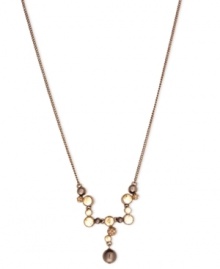 Why? Because you'll love it. This Y-shaped necklace from Givenchy is crafted from brown gold-tone mixed metal with glass pearls making a stunning statement. Approximate length: 16 inches + 2-inch extender. Why? Because you'll love it. This Y-shaped necklace from Givenchy is crafted from brown gold-tone mixed metal with glass pearls making a stunning statement. Approximate length: 16 inches + 2-inch extender.