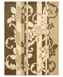 Striking looks and luxurious softness combine to create this fresh area rug from Nourison. A blend polypropylene and acrylic fibers are densely woven to enhance color and provide easy cleaning of spills and stains. Striking looks and luxurious softness combine to create this fresh area rug from Nourison. A blend polypropylene and acrylic fibers are densely woven to enhance color and provide easy cleaning of spills and stains.