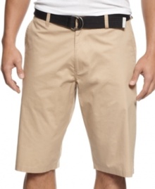 Enter neutral territory. These khaki shorts from Sean John are your easy-wear pair for the season. Enter neutral territory. These khaki shorts from Sean John are your easy-wear pair for the season.