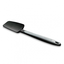 This silicone Calphalon scraper has flexible sides for mixing and scraping and a unique grip-anywhere handle that lets you decide where to hold it. This silicone Calphalon scraper has flexible sides for mixing and scraping and a unique grip-anywhere handle that lets you decide where to hold it.