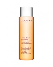 Designed for very dry skin in need of comfort. This extra-mild lotion is the ideal complement to Extra-Comfort Cleansing Cream. Designed for very dry skin in need of comfort. This extra-mild lotion is the ideal complement to Extra-Comfort Cleansing Cream.