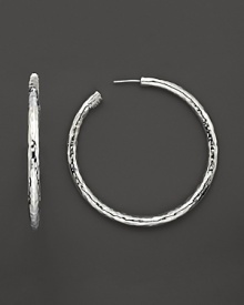 From the Glamazon Silver Collection, skinny sterling hoops. Designed by Ippolita. From the Glamazon Silver Collection, skinny sterling hoops. Designed by Ippolita.