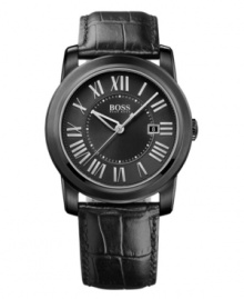 A darkly exotic watch from the style-makers at Hugo Boss.