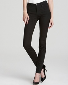 An of-the-moment closet staple: the high-rise, skinny-fit black denim MARC BY MARC JACOBS denim leggings with a bit of stretch for the most flattering fit. An of-the-moment closet staple: the high-rise, skinny-fit black denim MARC BY MARC JACOBS denim leggings with a bit of stretch for the most flattering fit.