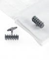 Because the only person who owns your day is you--these cufflinks from Kenneth Cole will be your constant companions.