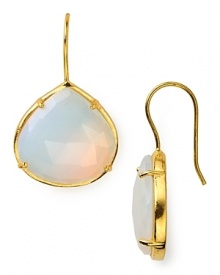 Complete your look with a pair of Coralia Leets gem drop earrings. Iridescent opalite stones convey mysterious glamour. Complete your look with a pair of Coralia Leets gem drop earrings. Iridescent opalite stones convey mysterious glamour.