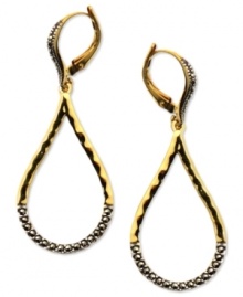 Perfect addition to party looks. Judith Jack's gleaming necklace pairs 14k gold-plating with bold marcasite (3/8 ct. t.w.) in a teardrop silhouette. Set in sterling silver. Approximate drop: 1-3/4 inches. Perfect addition to party looks. Judith Jack's gleaming necklace pairs 14k gold-plating with bold marcasite (3/8 ct. t.w.) in a teardrop silhouette. Set in sterling silver. Approximate drop: 1-3/4 inches.