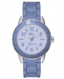 Classic styling from Lacoste spruced up with vivid color: the Rio watch collection. Classic styling from Lacoste spruced up with vivid color: the Rio watch collection.