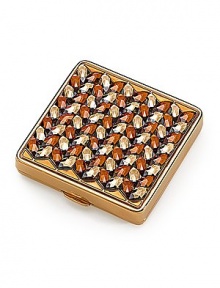 EXCLUSIVELY AT SAKS. Beautiful compact is filled with Re-Nutriv Intensive Comfort pressed powder. Crystal detail on top Push clasp EXCLUSIVELY AT SAKS. Beautiful compact is filled with Re-Nutriv Intensive Comfort pressed powder. Crystal detail on top Push clasp