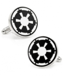 The Unmistakable Insignia Of Imperial Empire Comes Complete With white Enamel On A Shiny Rhodium Plated Setting For Star Wars Fans Spanning The Galaxy. Pick Up A Pair For The 3D Launch Of Star Wars: Episode I - The Phantom Menace. The Unmistakable Insignia Of Imperial Empire Comes Complete With white Enamel On A Shiny Rhodium Plated Setting For Star Wars Fans Spanning The Galaxy. Pick Up A Pair For The 3D Launch Of Star Wars: Episode I - The Phantom Menace.