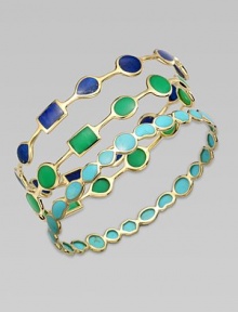 From the Polished Rock Candy Collection. Richly colored, distinctively veined turquoise in a range of geometric shapes, each framed in polished gold.Turquoise18k yellow goldDiameter, about 2½ImportedPlease note: Bracelets sold separately. From the Polished Rock Candy Collection. Richly colored, distinctively veined turquoise in a range of geometric shapes, each framed in polished gold.Turquoise18k yellow goldDiameter, about 2½ImportedPlease note: Bracelets sold separately.