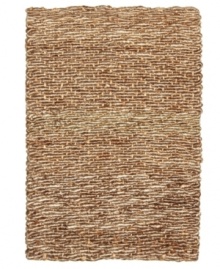 Silken curls of coir and lush strands of jute are deeply interwoven in India by hand for extra strength and durability. Its natural coloring and textured profile enlivens any living space with alluring beauty. Silken curls of coir and lush strands of jute are deeply interwoven in India by hand for extra strength and durability. Its natural coloring and textured profile enlivens any living space with alluring beauty.
