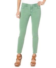 Denim gets edgy with a skinny, cropped silhouette and a cheerful wash by Kut from the Kloth. Pair them with a tee and blazer for an of-the-moment look. Denim gets edgy with a skinny, cropped silhouette and a cheerful wash by Kut from the Kloth. Pair them with a tee and blazer for an of-the-moment look.