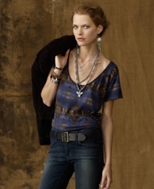 Denim & Supply Ralph Lauren's classic short-sleeved tee in silky cotton jersey pairs perfectly with skirts and jeans or as a layer under jackets for relaxed style with a chic graphic element Denim & Supply Ralph Lauren's classic short-sleeved tee in silky cotton jersey pairs perfectly with skirts and jeans or as a layer under jackets for relaxed style with a chic graphic element