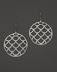 John Hardy Naga 18K Gold and Sterling Silver Large Round Earrings John Hardy Naga 18K Gold and Sterling Silver Large Round Earrings
