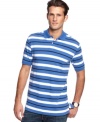 Upgrade your casual blah t-shirt look with this style standout horizontal polo by Club Room.
