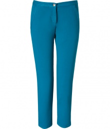 With a rich petrol hue and slim tailored cut, See by Chlo?s capri pants are as flattering as they are chic - Side and back flap pockets, zip fly, button closure - Slim tailored fit, capri length - Wear with an oversized silk skirt and heels With a rich petrol hue and slim tailored cut, See by Chlo?s capri pants are as flattering as they are chic - Side and back flap pockets, zip fly, button closure - Slim tailored fit, capri length - Wear with an oversized silk skirt and heels